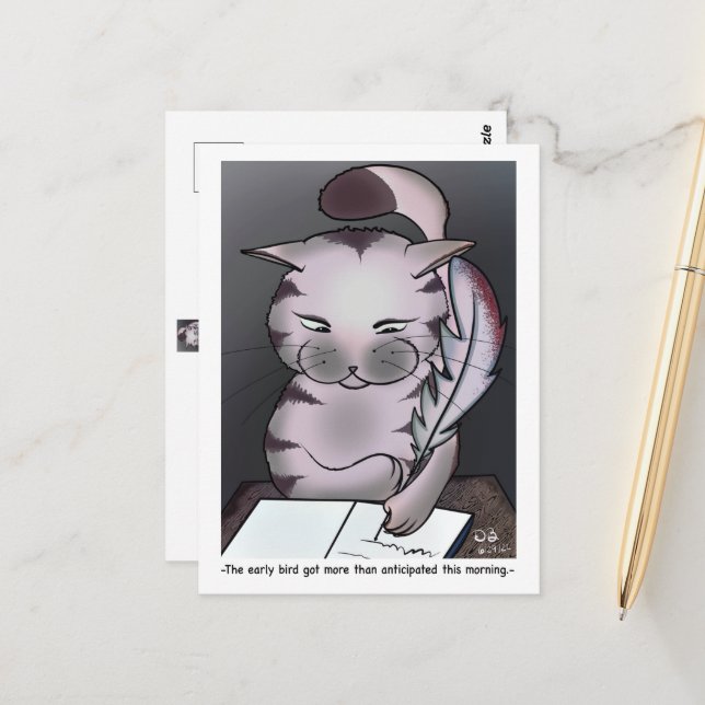 Early Bird Postkarte (Vorderseite/Rückseite Beispiel)