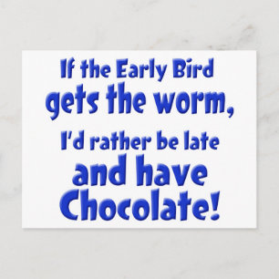 Early Bird Postkarte