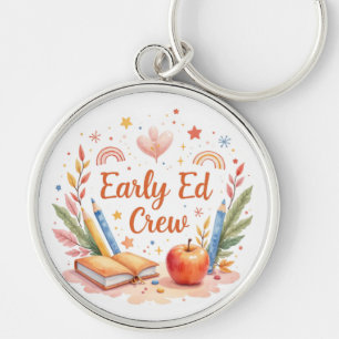 Early Ed Crew - Boho Preschool Teacher Team Design Schlüsselanhänger