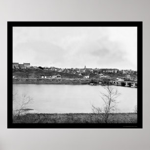 Early Georgetown von der Virginia Bank 1865 Poster