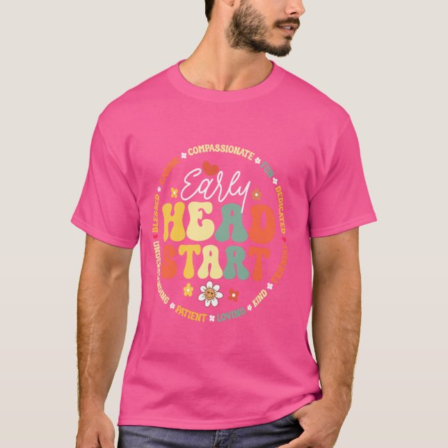 Early Head Start Squad Homeschool Lehrerin Headsta T-Shirt (Vorderseite)