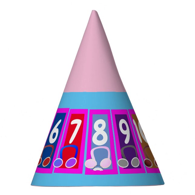 Early Math Numbers 1 bis 10 Party Hat Partyhütchen (Rechts)