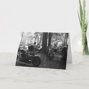 Early Morning Biker Birthday Card Karte