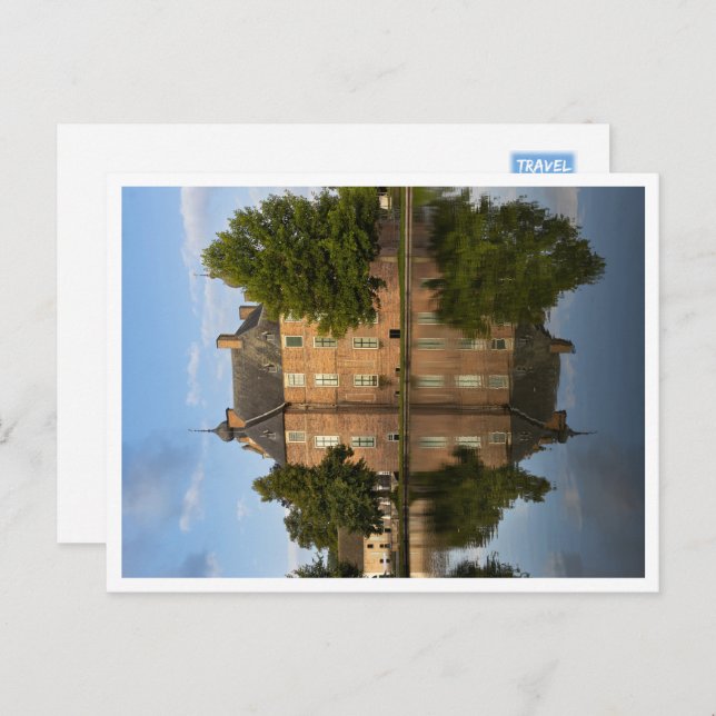 Early Morning, Cannenburg Castle, Niederlande Postkarte (Vorne/Hinten)