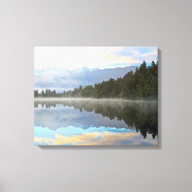 Early Morning Reflections Landschaft Leinwanddruck (Vorderseite)