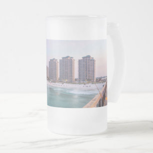 Early Navarre Beach Florida Fischen Mattglas Bierglas