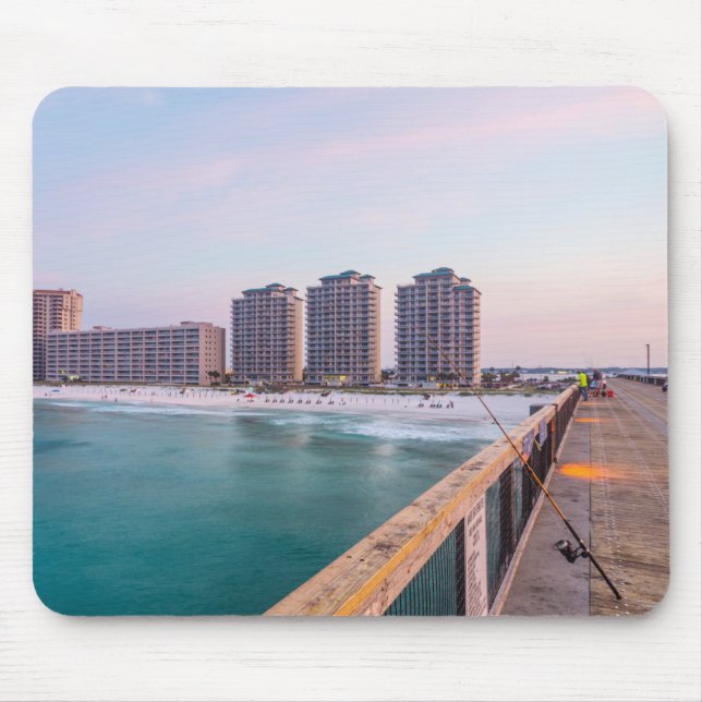 Early Navarre Beach Florida Fischen Mousepad (Vorne)