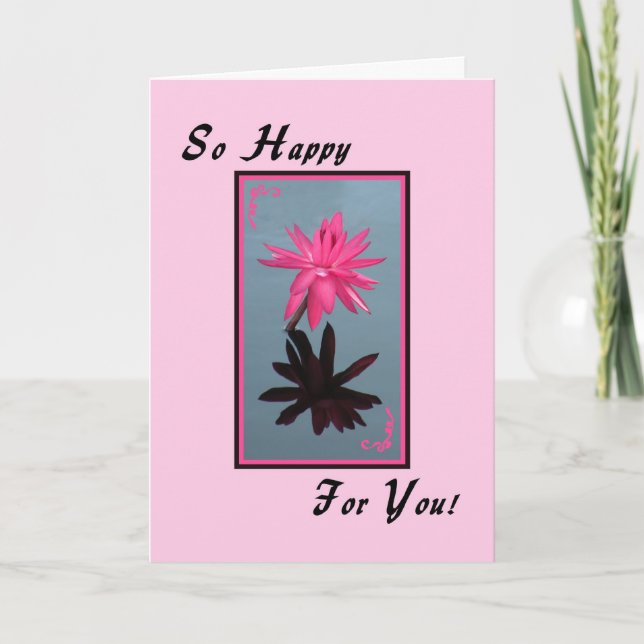 Early Retirement Card mit Pink Water Liege Karte (Vorderseite)