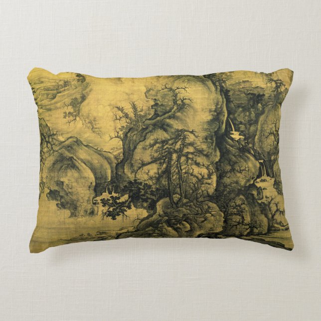 Early Spring & Guo Xi - Chinesische Kunst/Kaiserli Dekokissen (Vorderseite)