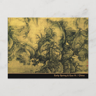 Early Spring & Guo Xi - Chinesische Kunst/kaiserli Postkarte