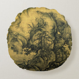 Early Spring & Guo Xi - Chinesische Kunst/kaiserli Rundes Kissen
