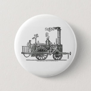 Early Steam Locomotive Button
