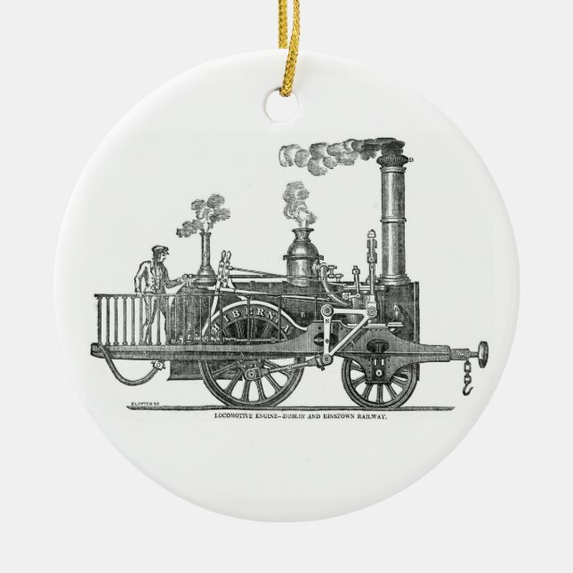Early Steam Locomotive Keramikornament (Vorne)