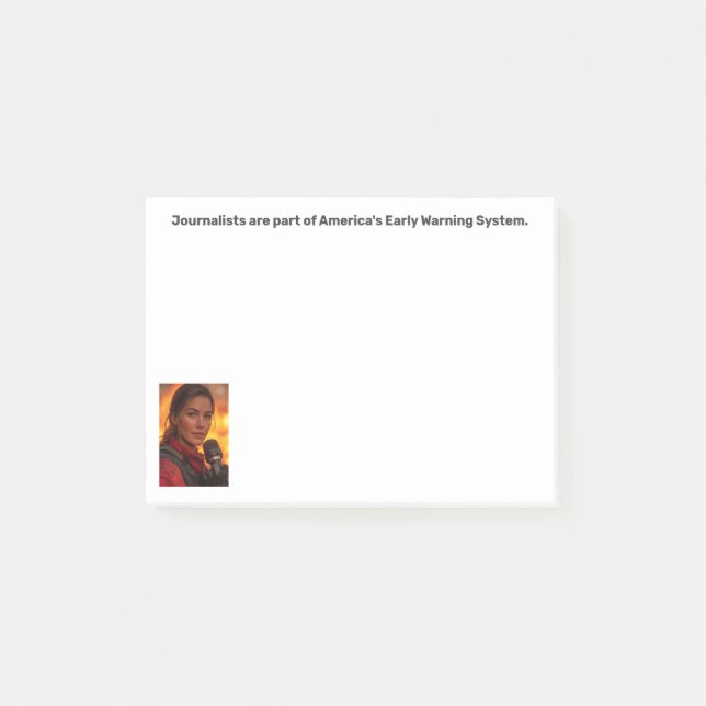 Early Warning System Journalist Post-it® Notizen  (Vorderseite)