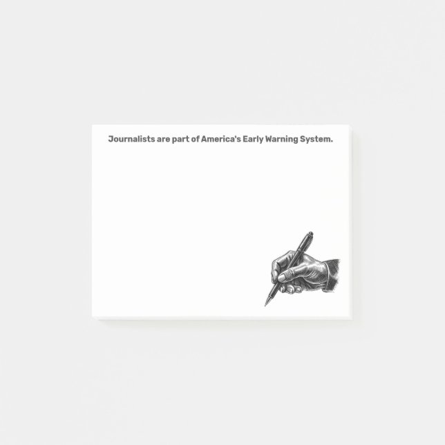 Early Warning System Journalist Post-it® Notizen (Vorderseite)