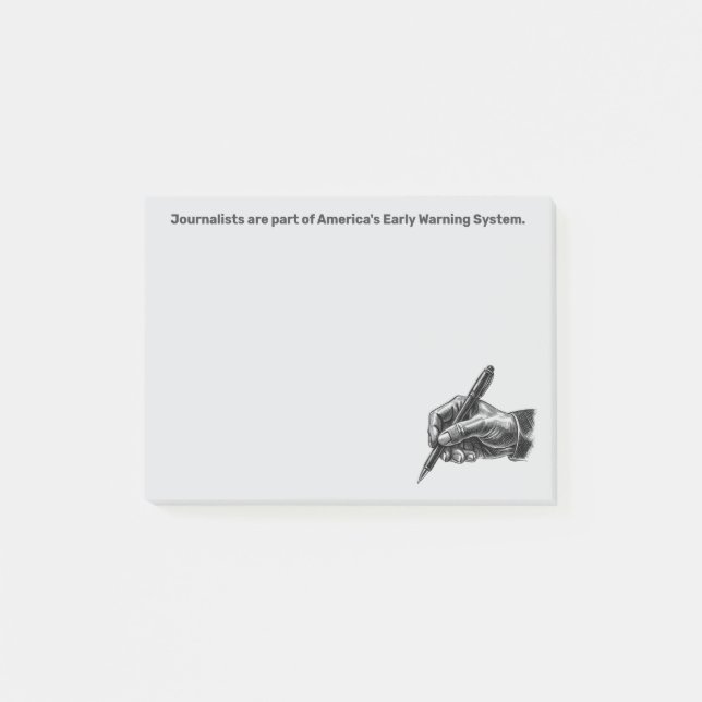 Early Warning System Journalist Post-it® Notizen (Vorderseite)