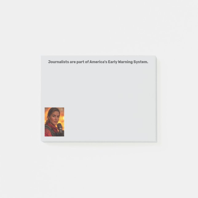 Early Warning System Journalist Post-it® Notizen  (Vorderseite)