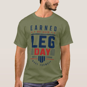 Earned Not Given Beintag Fitness-Motivation Typogr T-Shirt