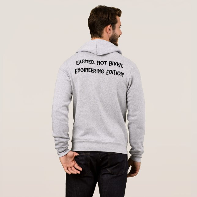 Earned Not Given Engineering Edition Zip Hoodie (Schwarz voll)