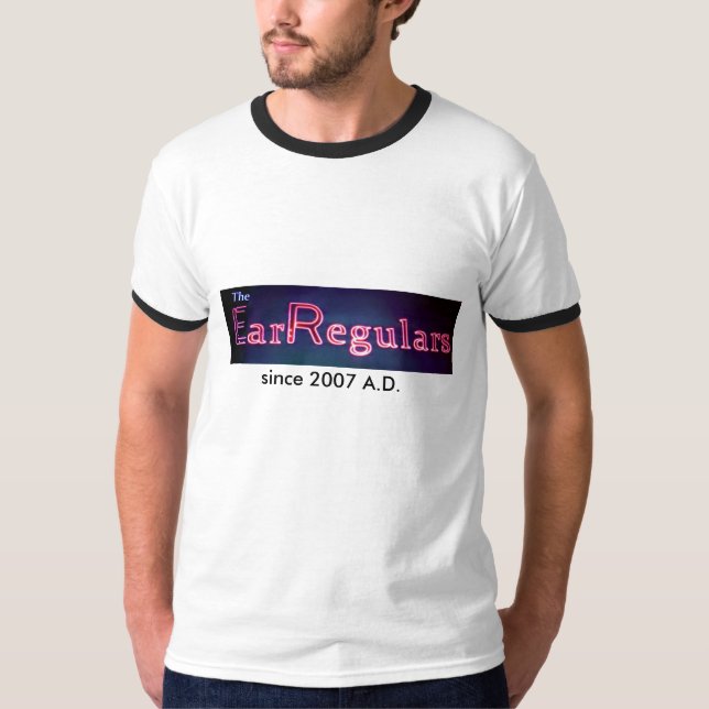 EarRegulars deluxe weißer T - Shirt (Vorderseite)
