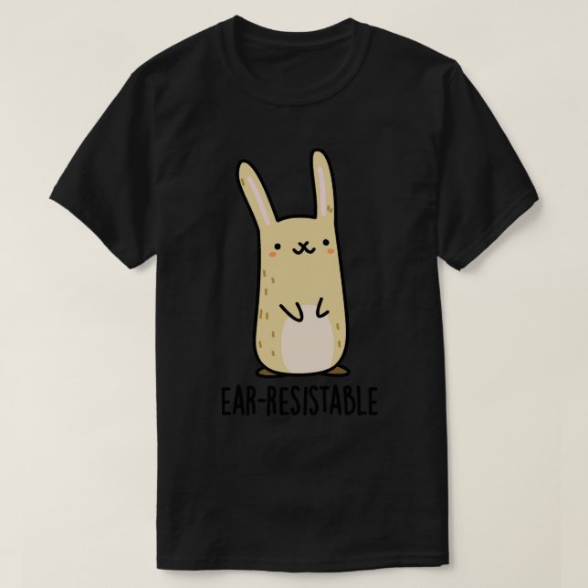 Earresistenter Niedlicher Bunny Rabbit Pub T-Shirt (Design vorne)