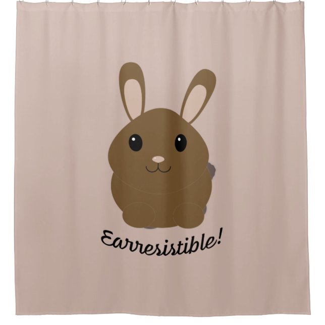 Earresistible Bunny Duschvorhang (Vorderseite)