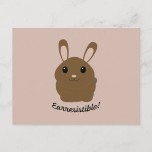 Earresistible Bunny Postkarte