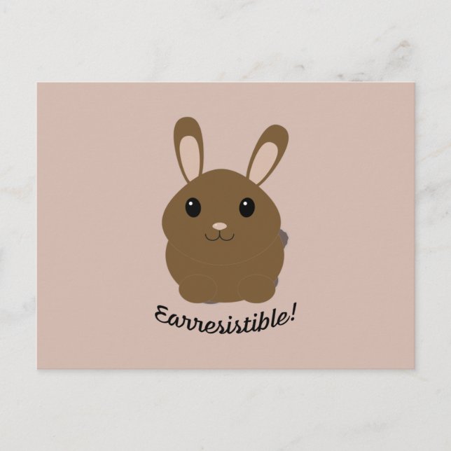 Earresistible Bunny Postkarte (Vorderseite)