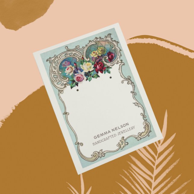 Earring Display Card ・ Vintage floral Social Media (Von Creator hochgeladen)