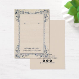 Earring Display Card ・ Vintage floral Social Media