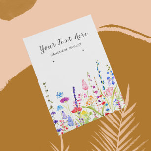 Earring Display Card ・ Watercolor Wild Blume