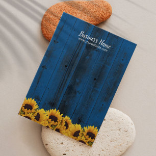 Earring Display rustic Sonnenblumen Navy Blue Wood