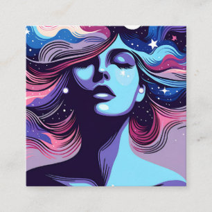 Earring Display Whimsical Business Card Telefonnummerkarte