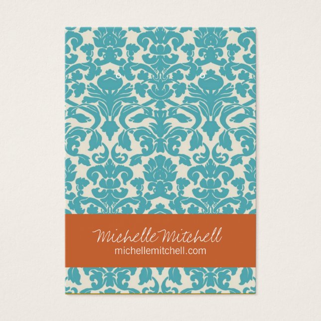 Earring Holder | Visitenkarte | Blauer Rost (Vorderseite)