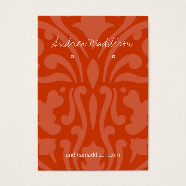 Earring Holder - Visitenkarte |dmsk2ru (Vorderseite)