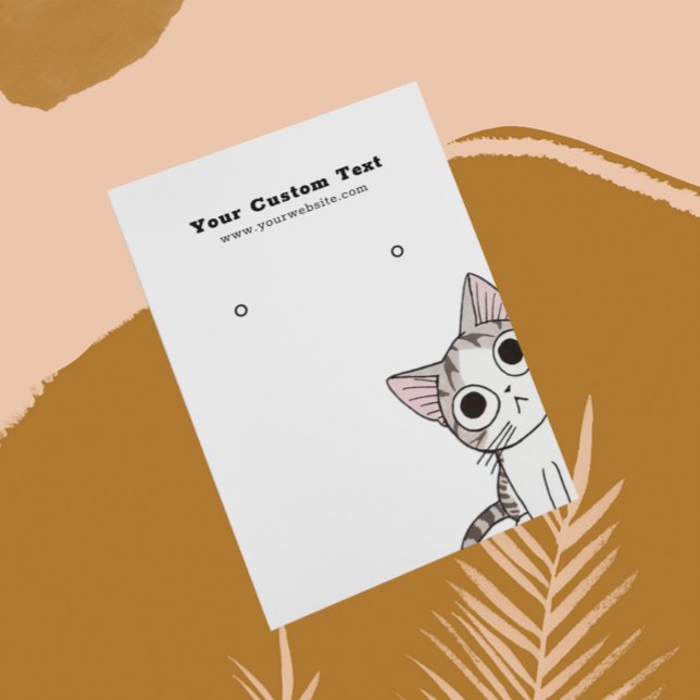 Earring Juwelier Display Card ・ Niedliche Kitten C Visitenkarte (Von Creator hochgeladen)