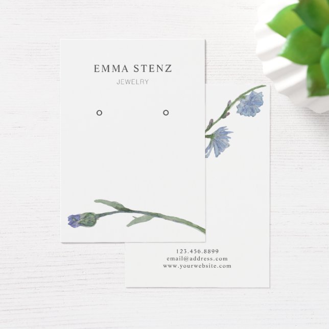 Earring Juwelier Display Card ・ Pastel Blume (Schreibtisch)