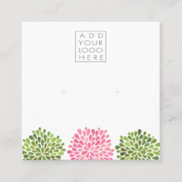 Earrings Backing Cards Add Your Own Logo Quadratische Visitenkarte