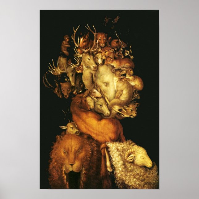 EARTH / ALLEGORY WITH WILD ANIMALS POSTER (Vorne)
