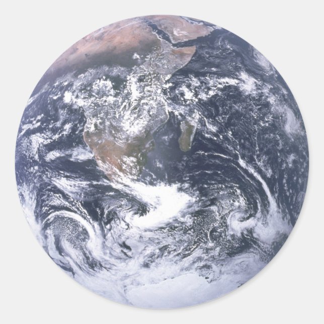 Earth - Apollo 17 Foto Runder Aufkleber (Vorderseite)