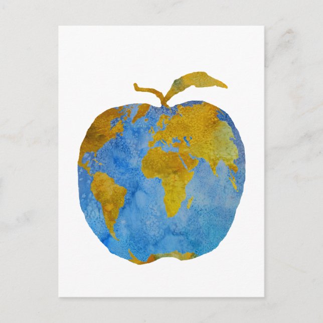Earth Apple Postkarte (Vorderseite)