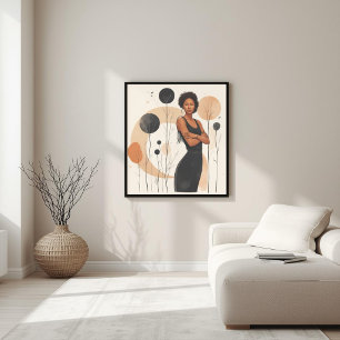 Earth Balance – Feminine Botanische Geometrie II Poster