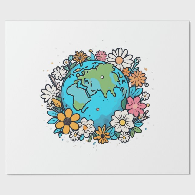 Earth Beauty Geschenkpapier (Flach)