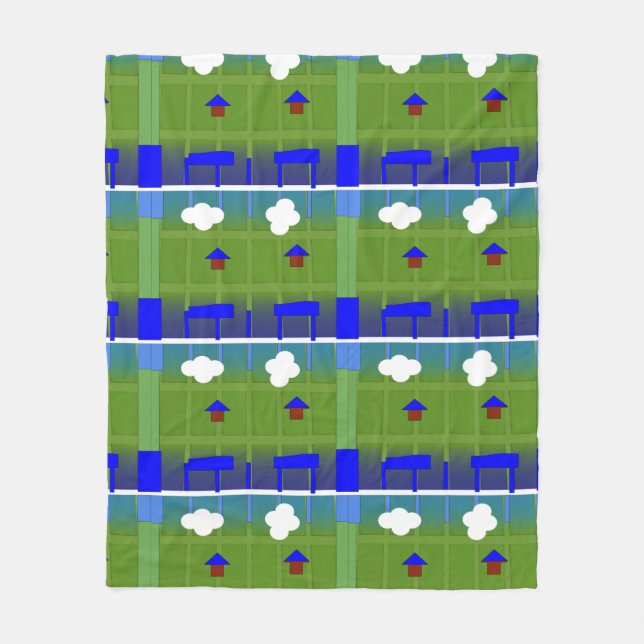 Earth Blanket Fleecedecke (Vorderseite)