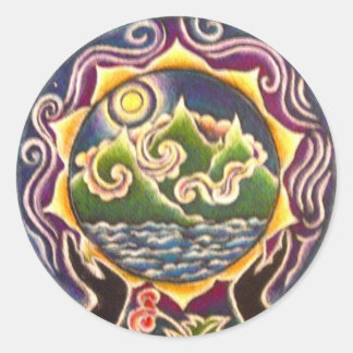 Earth Blessing Mandala Sticker