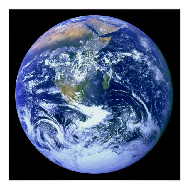 Earth Blue Marble Poster (Vorderseite)