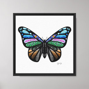 Earth Butterly Leinwanddruck