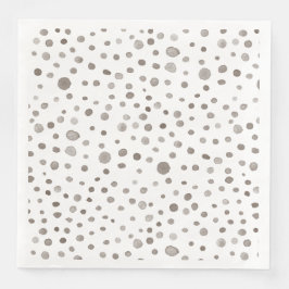 Earth Confetti Wasserfarbe Dots Papier Napkin Serviette