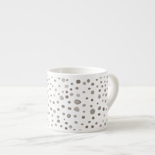 Earth Confetti Watercolor Dots Espresso Tasse