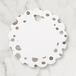 Earth Confetti Watercolor Dots Fevor Tags Geschenkanhänger